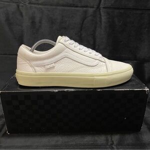 🤤 Vans Skate | Old School VCU | Vintage Leather White | POPCUSH Insole
